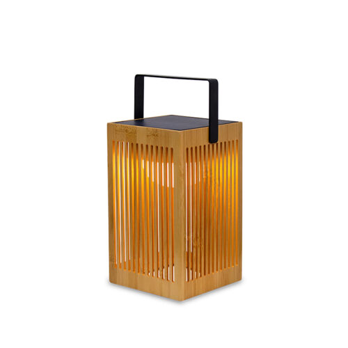 Bambusz asztali lámpa LED-del