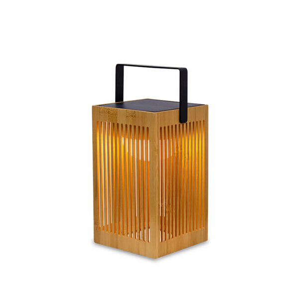 Bambusz asztali lámpa LED-del
