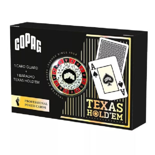 Copag Texas hold'em póker kártya GOLD Range fekete 100% plastic