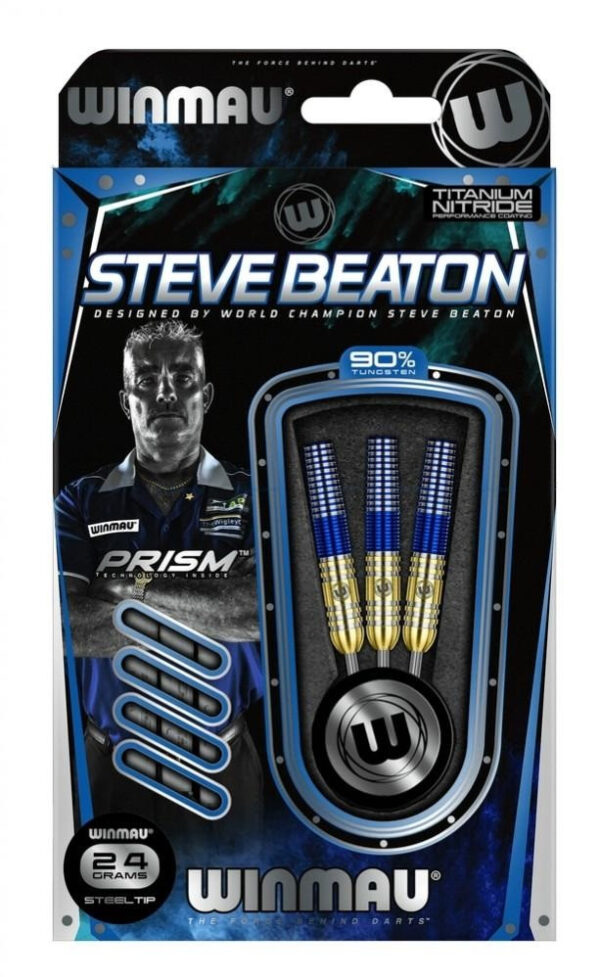 Dart szett Winmau steel Steve Beaton 90% 22g gravírozással
