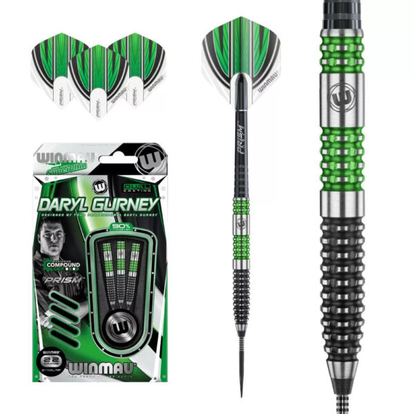Dart szett Winmau steel Daryl Gurney 22g Special Edition 90% gravírozással