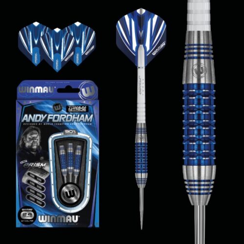 DART SZETT WINMAU STEEL Andy Fordham 24g 90% WOLFRAM gravírozással