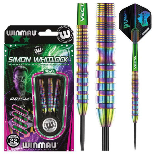 Dart szett Winmau steel Simon Whitlock World Cup Rainbow SE 22g