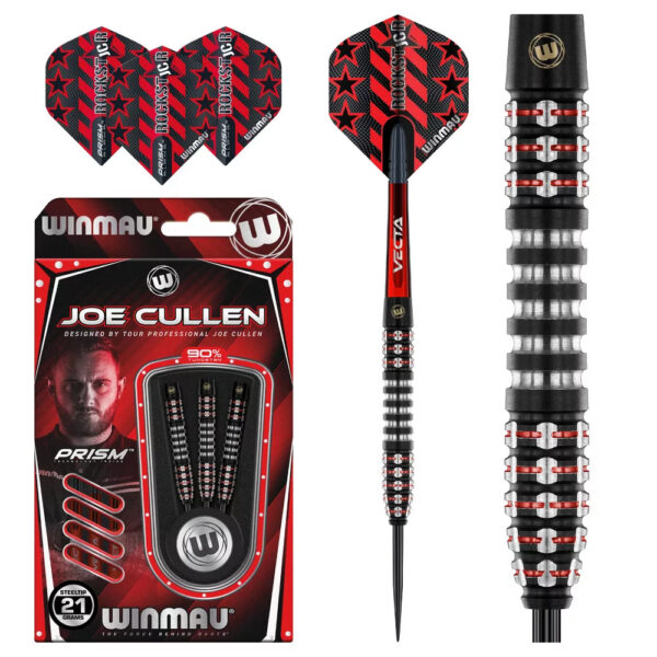 Dart szett Winmau Steel Joe Cullen Ignition Series 21g 90% gravírozással