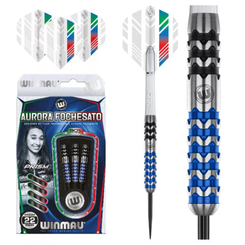 Dart szett Winmau Steel Aurora Fochesato 22g 90% gravírozással