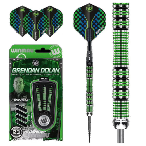 Dart szett Winmau steel Brendan Dolan 23g 90% gravírozással