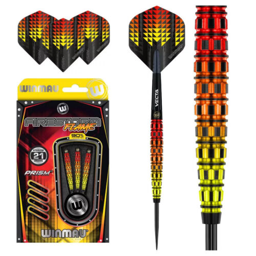 Dart szett steel Winmau Firestorm Flame Tapered 21g