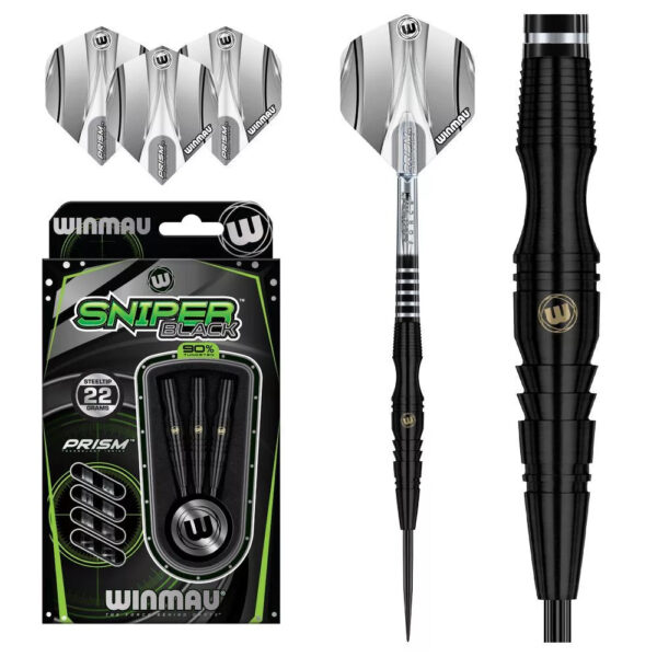 Dart szett steel Winmau Sniper Black 22g