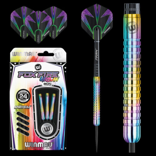 Dart szett Winmau steel Foxfire Urban 80% 24g gravírozással