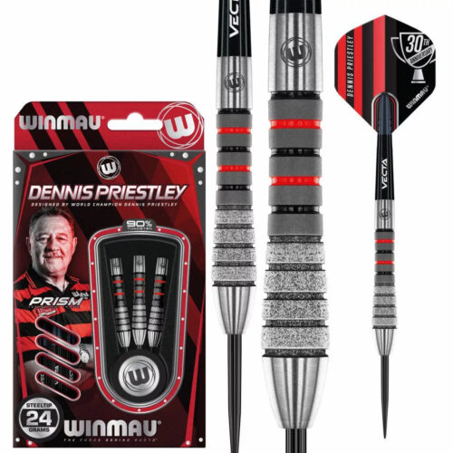 Dart szett steel Winmau Dennis Priestley Diamond 3-ZERO 24g