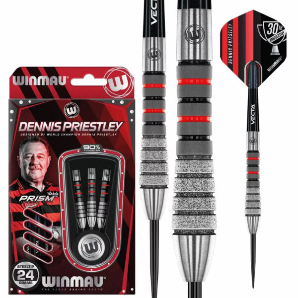 Dart szett steel Winmau Dennis Priestley Diamond 3-ZERO 24g