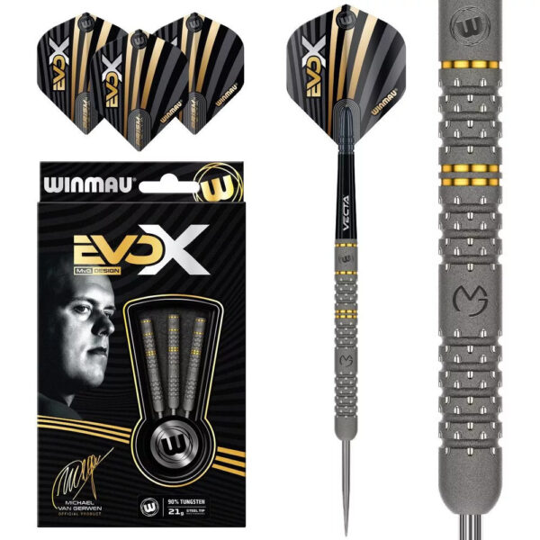 Darts szett steel Winmau MvG Evo-X 21g