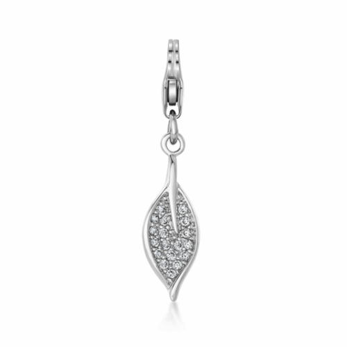 SOFIA ezüst charm medál levél medál AEIC2389Z/R