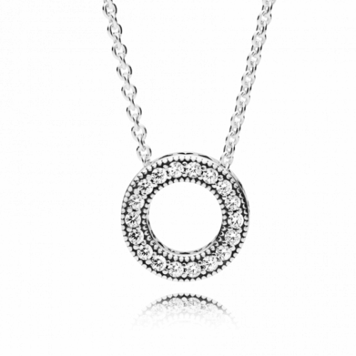 PANDORA szívei nyaklánc nyaklánc 397436CZ-45