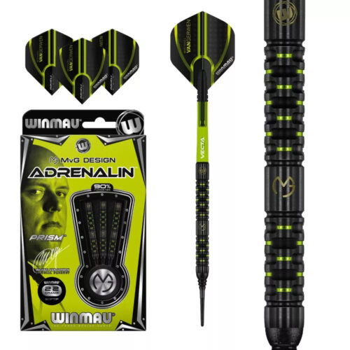 Dart szett Winmau soft Michael van Gerwen Adrenalin 22g 90% gravírozással