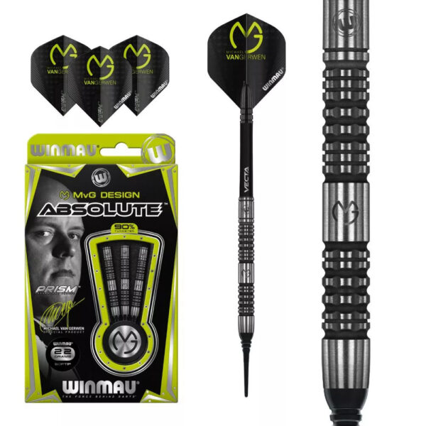 Dart szett Winmau soft MvG Absolute 22g