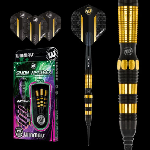 Dart szett Winmau soft Simon Whitlock 90% Wolfram 20g gravírozással