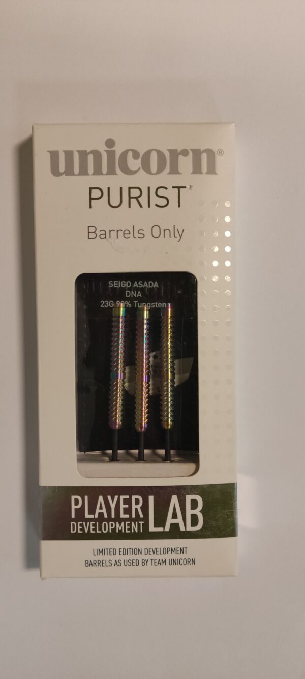 Dart szett Unicorn steel Purist Seigo Asada 90% 23g (utolsó 2 szett) gravírozással