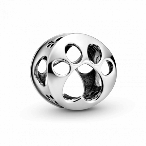 PANDORA Áttört mancsmintás charm