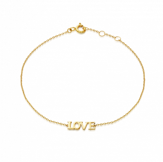 SOFIA arany karkötő LOVE karkötő NB9NBG-0081