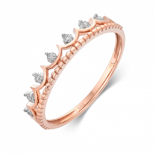 SOFIA DIAMONDS aranygyűrű királyi korona gyűrű GEMBG29449-12