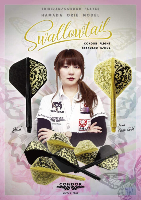 Condor Swallowtail Standard glitter ARANY