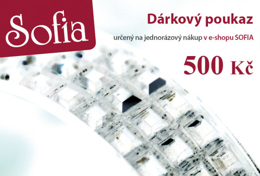 Dárková poukázka v hodnotě 500 Kč