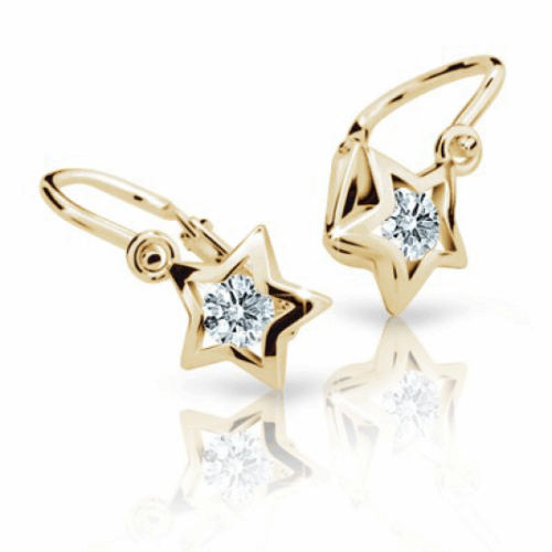 CUTIE DIAMONDS arany csillag fülbevaló C1942 fülbevaló ND1942-10-D-X-1