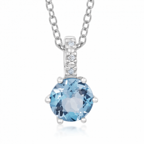 SOFIA DIAMONDS arany medál topázzal és gyémántokkal 0