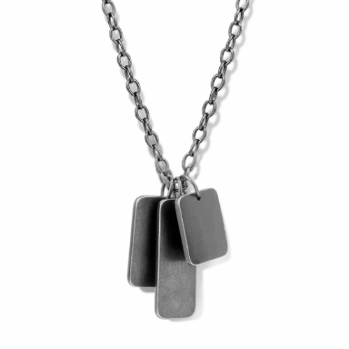 FRANK 1967-es férfi acél nyaklánc "Dog tag" nyaklánc FR7FN-0027