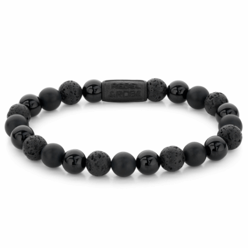 REBEL & ROSE karkötő Black Rocks karkötő RR-80073-B