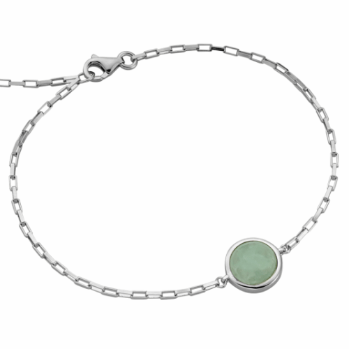 ESPRIT ezüst karkötő zöld kővel karkötő ESBR01461117