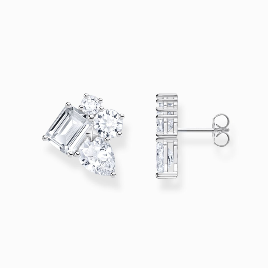 THOMAS SABO fülbevaló White stone in different sizes fülbevaló H2275-051-14