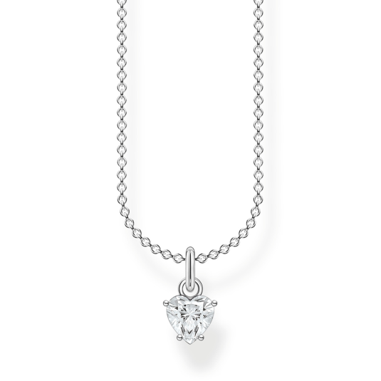 THOMAS SABO nyaklánc White stones heart nyaklánc SCKE150325