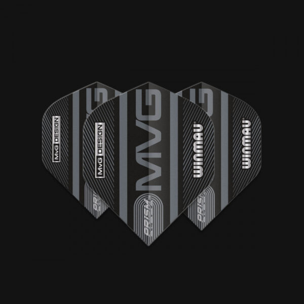 Dart toll Winmau Prism Alpha MvG 2021 Black & Grey