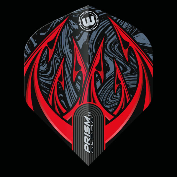 Dart toll Winmau Prism Alpha Grey & Red Flight