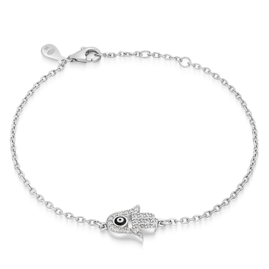 SOFIA ezüst Hamsa karkötő karkötő IS028BR150RHWH