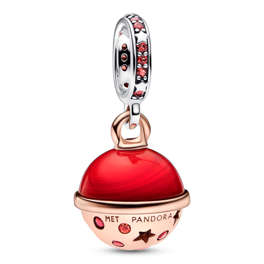 PANDORA aranyozott Mars charm