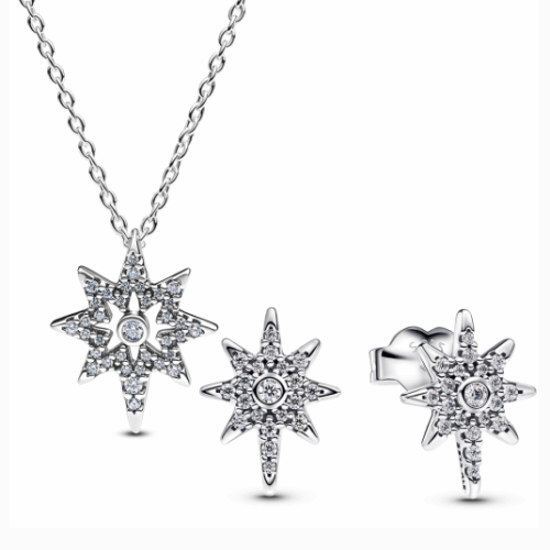 PANDORA North Star nyaklánc és fülbevaló szett szett 393600C01+293587C01