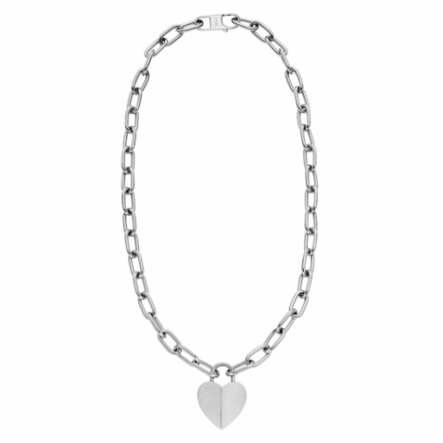 FOSSIL Harlow Linear Texture Heart nyaklánc nyaklánc FOJF04657040