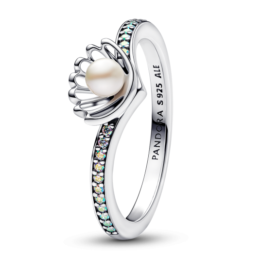 PANDORA Disney gyűrű Ariel hercegnő Shell gyűrű 193654C01