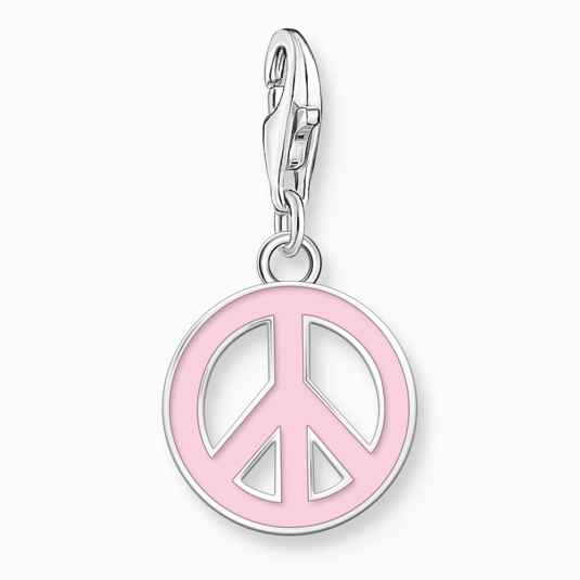 THOMAS SABO charm medál Pink peace medál 2207-007-9