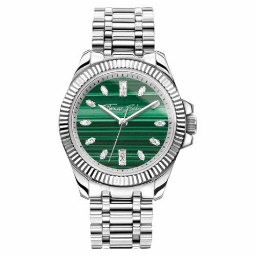 THOMAS SABO karóra Ezüst és zöld malachit karóra WA0434-201-211
