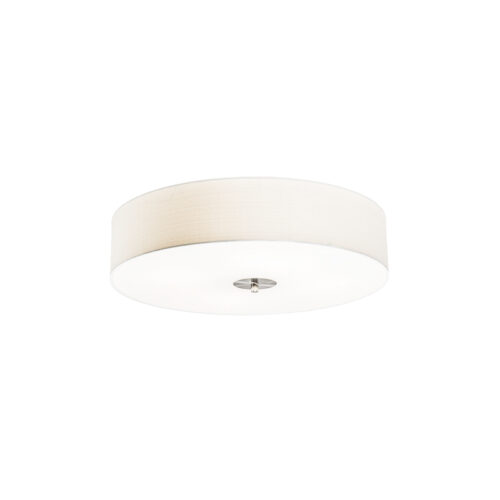 Rusztikus mennyezeti lámpa fehér 50 cm - Drum Jute