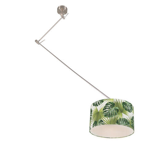Modern függőlámpa acélból levélbúrával 35 cm - Blitz