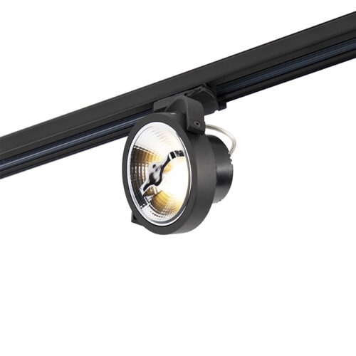 LED 3 fázisú sín spotlámpa fekete 15W 2700K AR111-vel - Expert