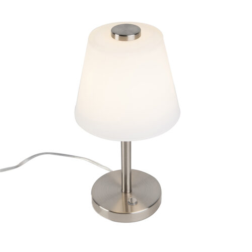 Design asztali lámpa acélból