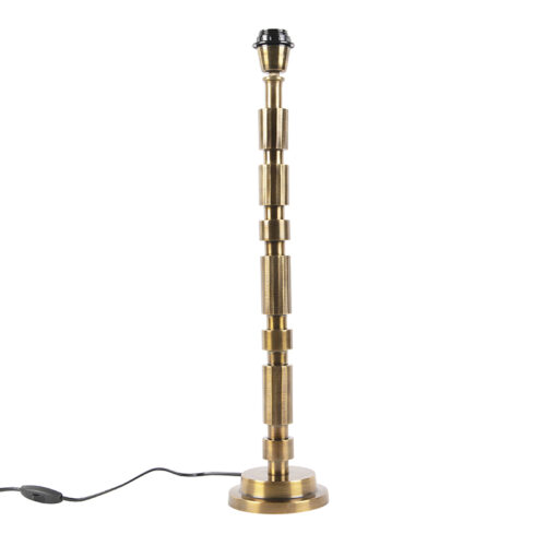 Art Deco asztali lámpa bronz árnyékoló nélkül - Torre