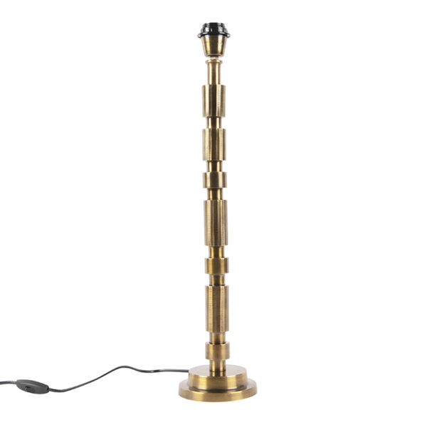 Art Deco asztali lámpa bronz árnyékoló nélkül - Torre