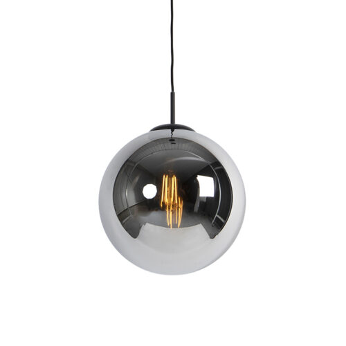 Art Deco lógólámpa fekete füstüveggel 30 cm - Pallon